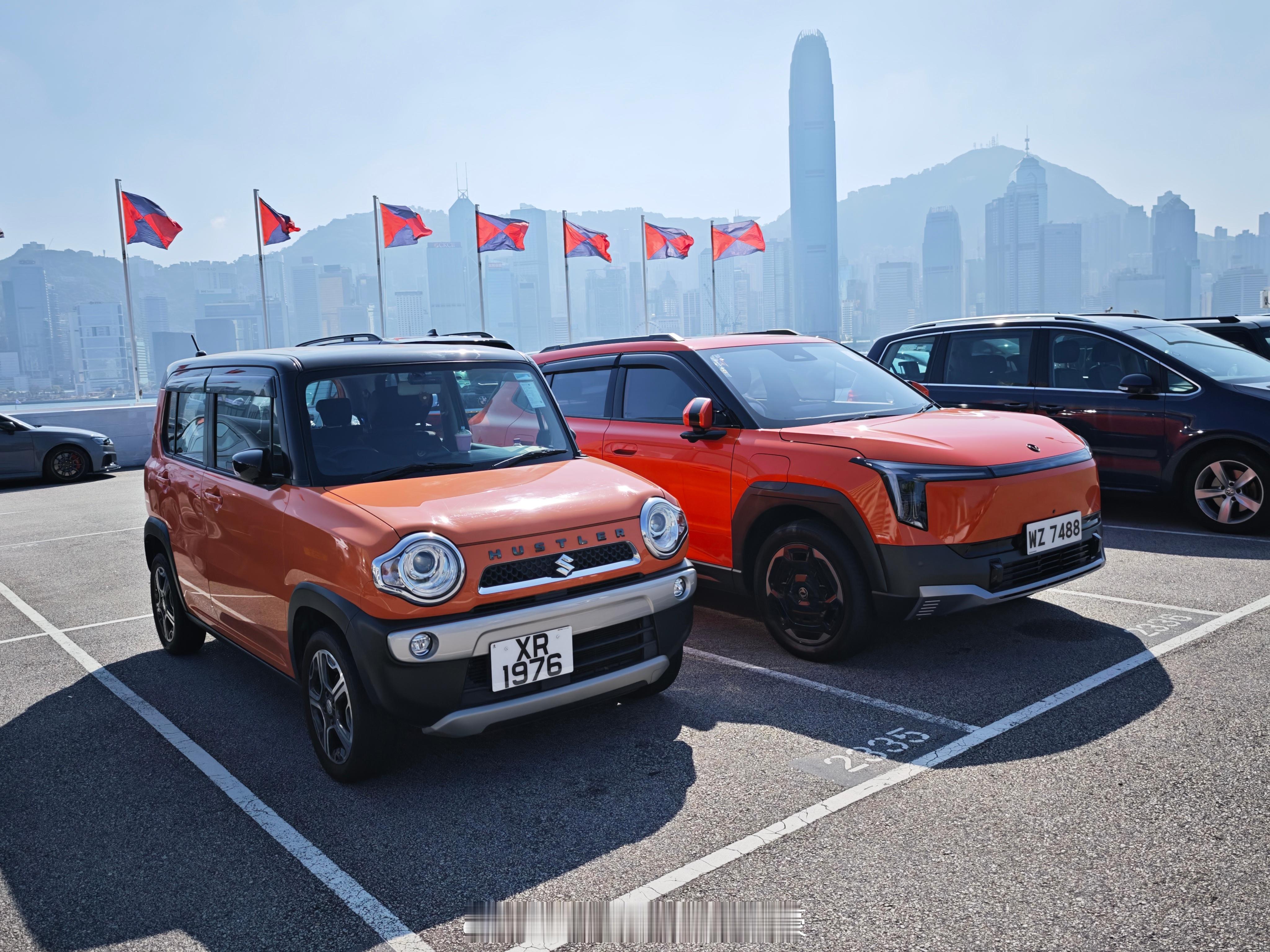 HK那边的中国品牌电车比想象中多了很多，竟然还有阿维塔，东风纳米，当然还有很多M