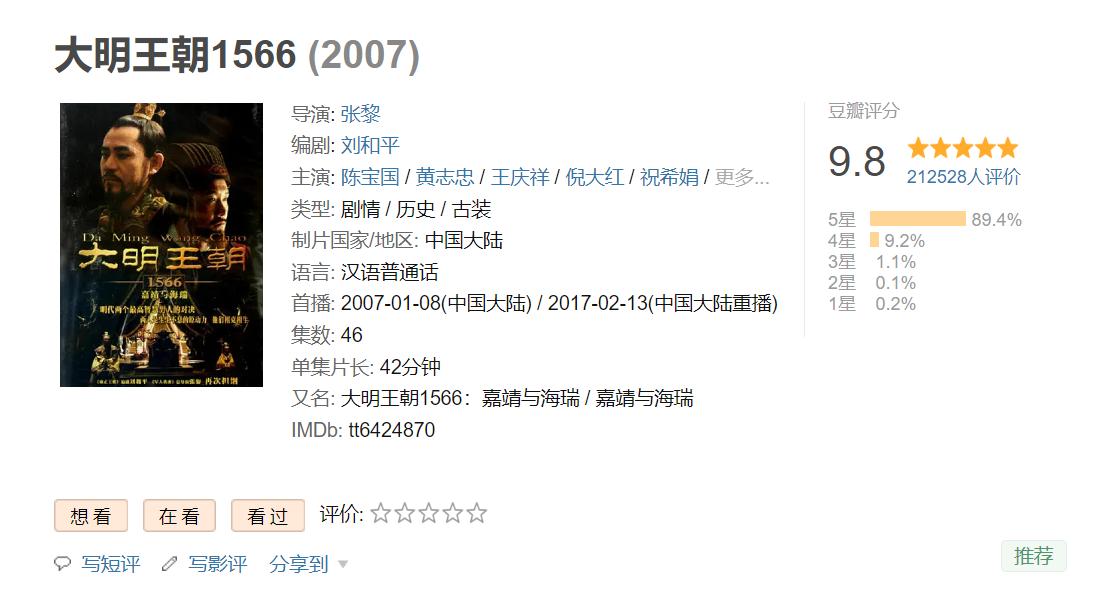 大明王朝1566，虽然得到这么多人的喜欢，但实际多数人都是装13，看不懂、参不透