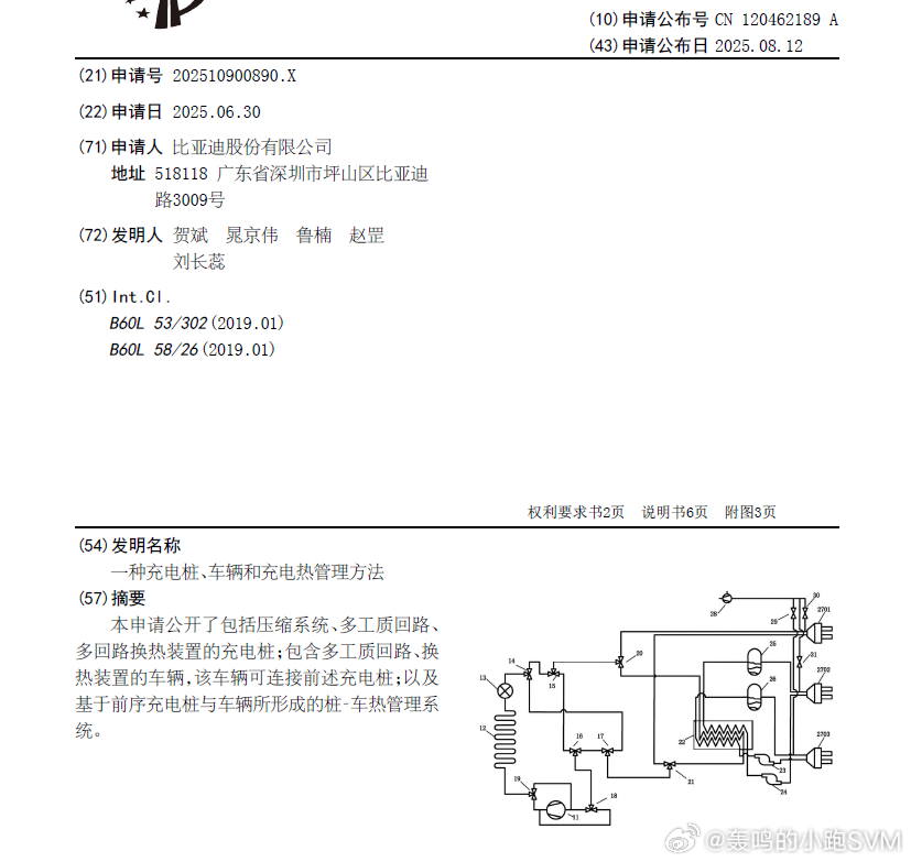 技术巡猎  比亚迪  电池热管理的方法、电子装置、存储介质、计算机程序产品及车辆