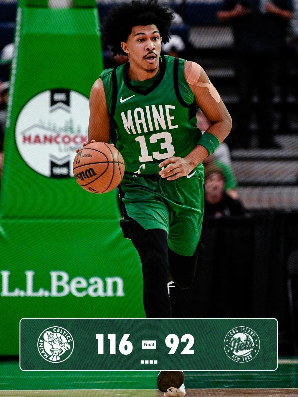 116-92 ! Celtics Win ! 缅因州凯尔特人队主场击败长岛篮网队