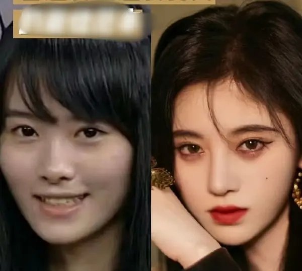 鞠婧祎原本底子就很好吧 没什么太大变化 