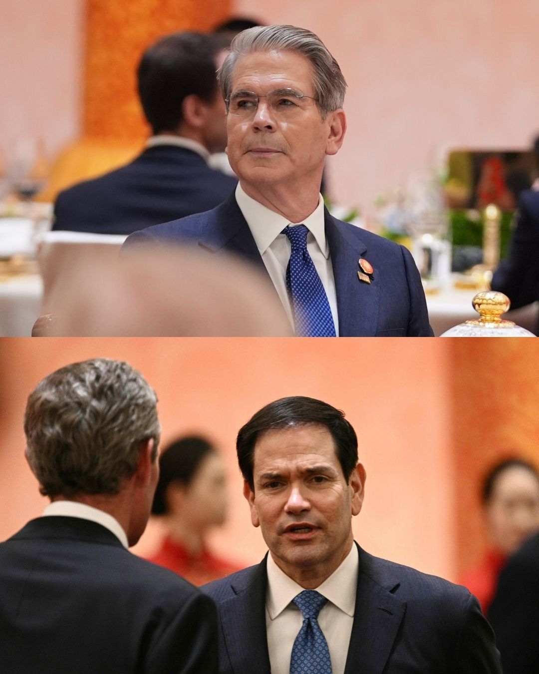 特朗普访华欢迎宴会分享一些无印良品，宴会部分 