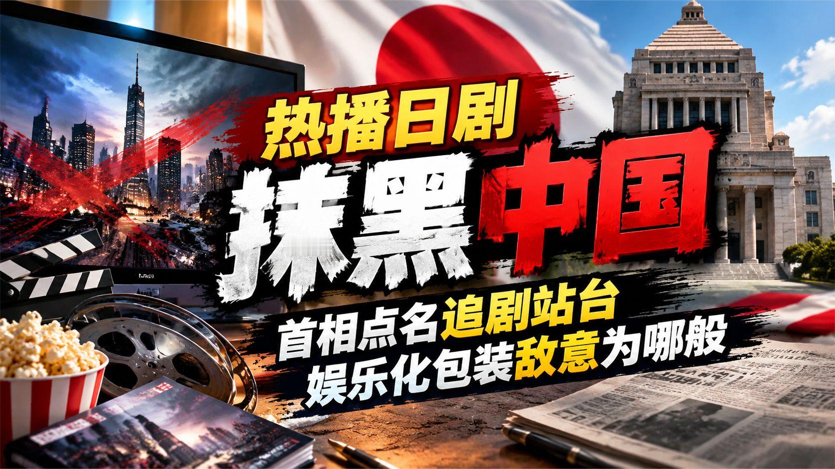 热播日剧抹黑中国，首相点名追剧站台，娱乐化包装敌意为哪般