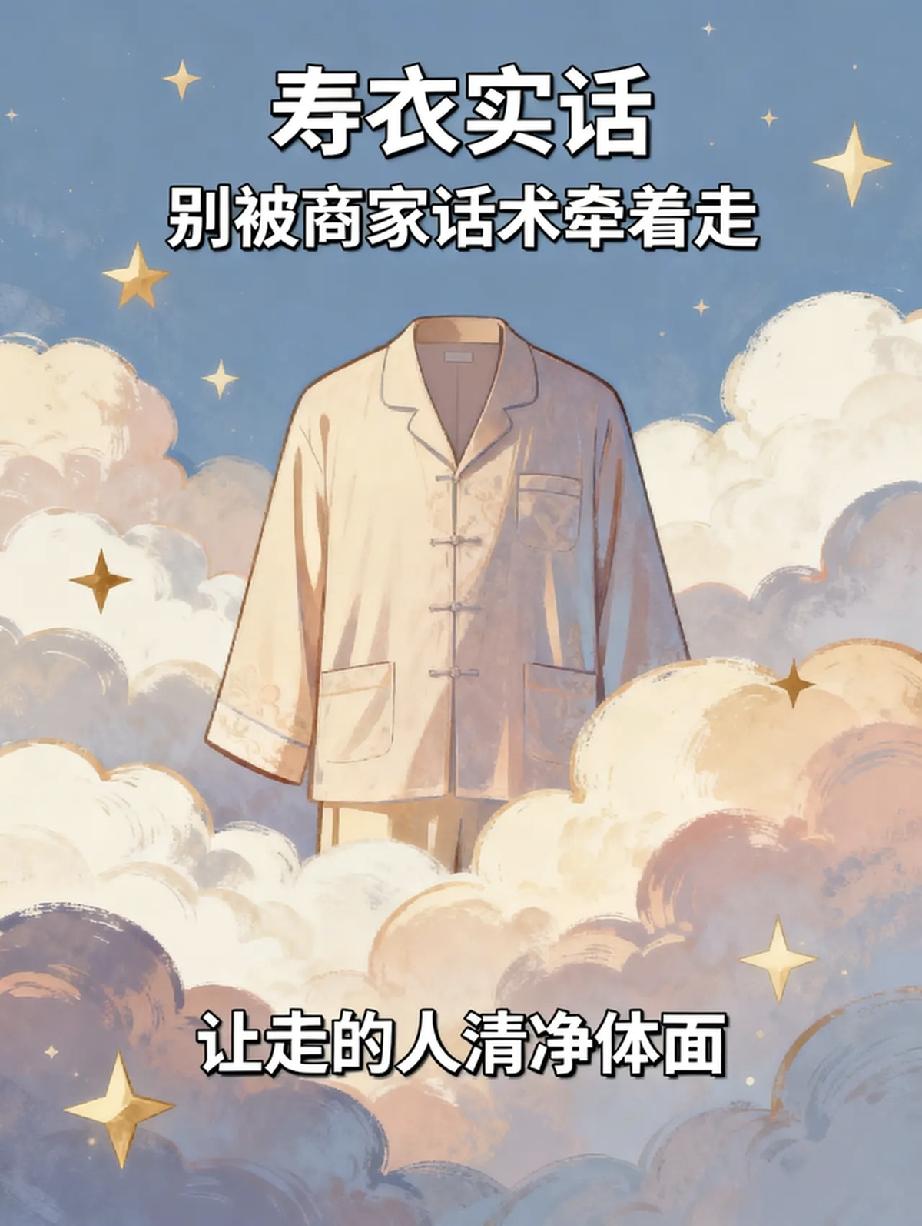 一位殡葬师说：所有人记住了，人死了，不管火葬还是土葬，千万不要买寿衣穿，不要买。