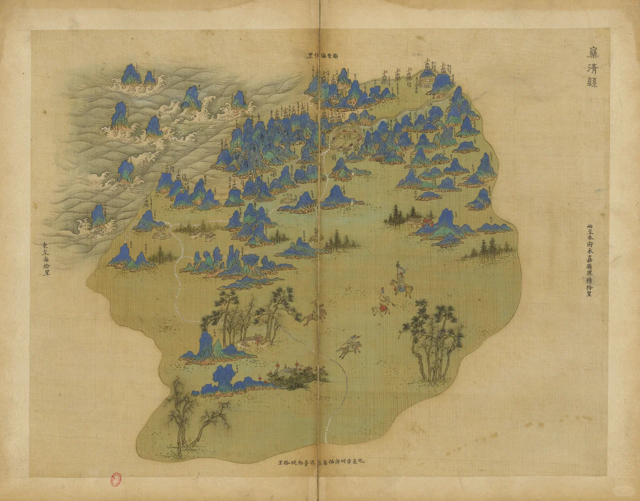 1661年清代乐清县老地图
