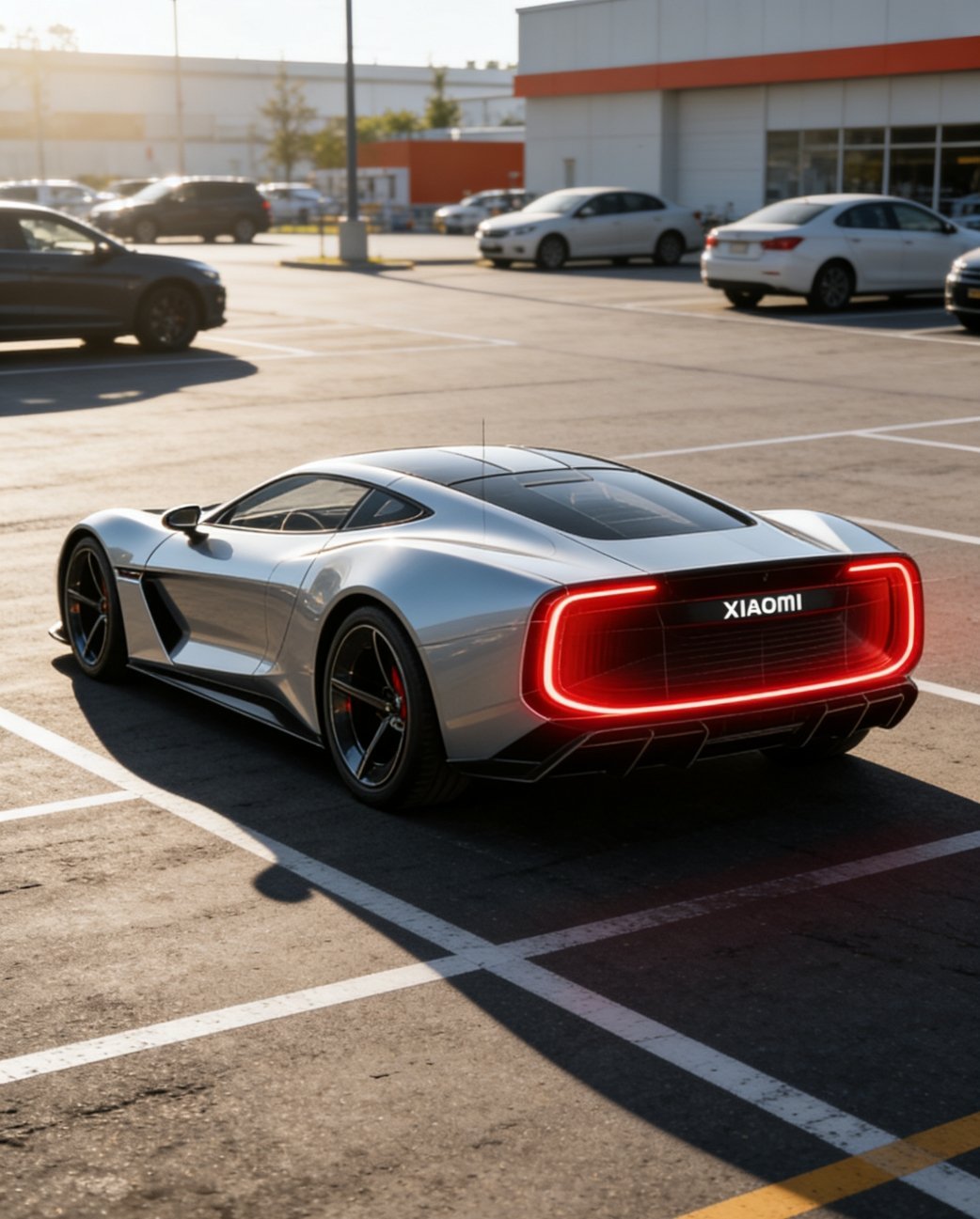 小米超跑 目前Ai根据设计草图，生成了一组效果图。好看是真好看，但据说可能是概念