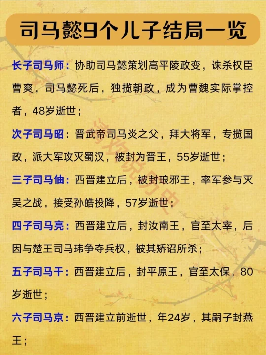 司马懿9个儿子结局🔥一家没有省油的灯
