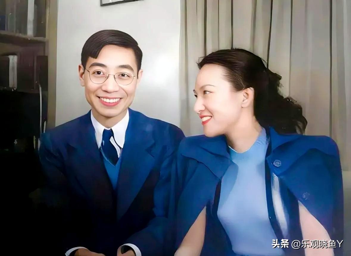 这是郭永怀与李佩结婚前夕的一张珍贵合影，拍摄于一九四七的美国康奈尔大学。两人郎才