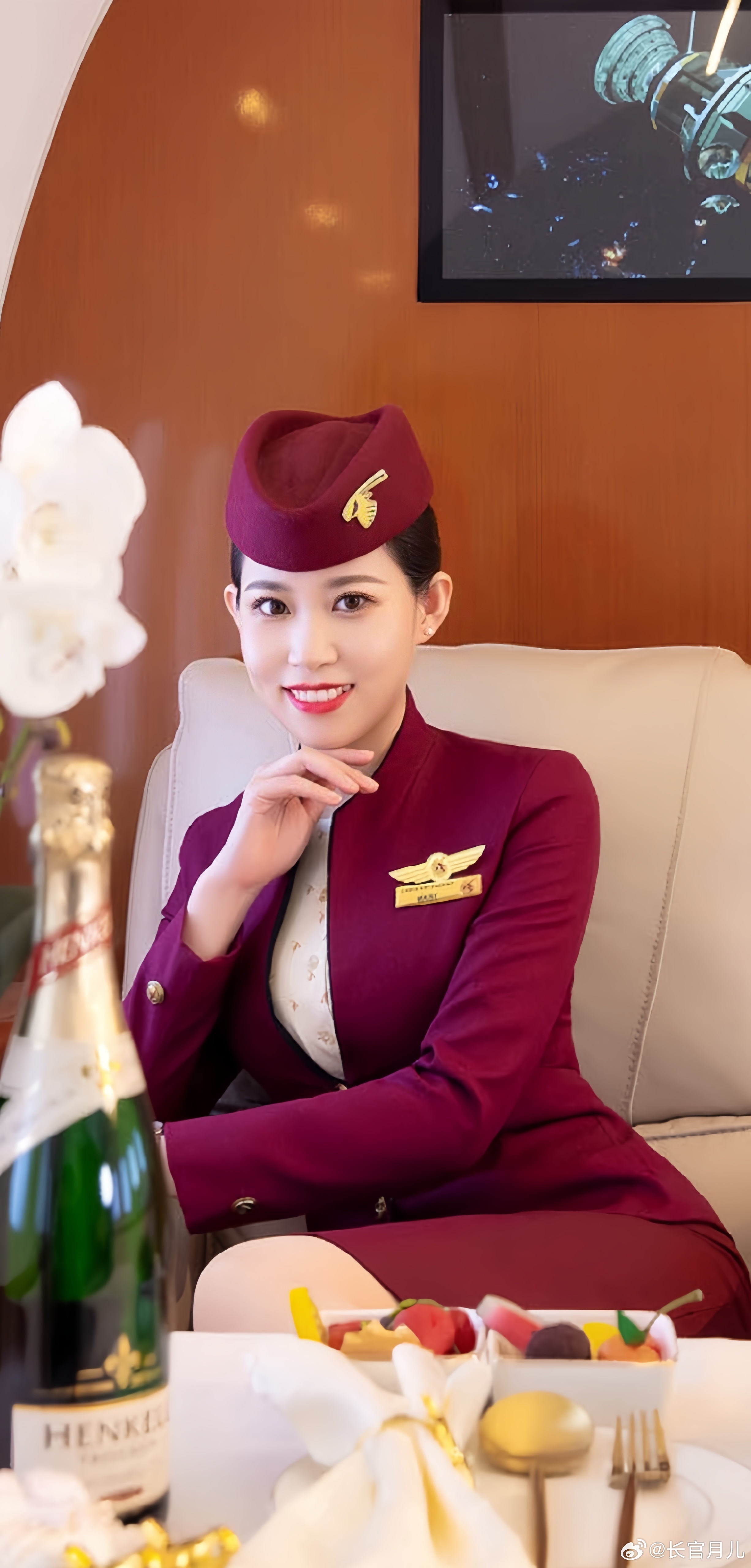 商务空姐的制服照，就是美。 