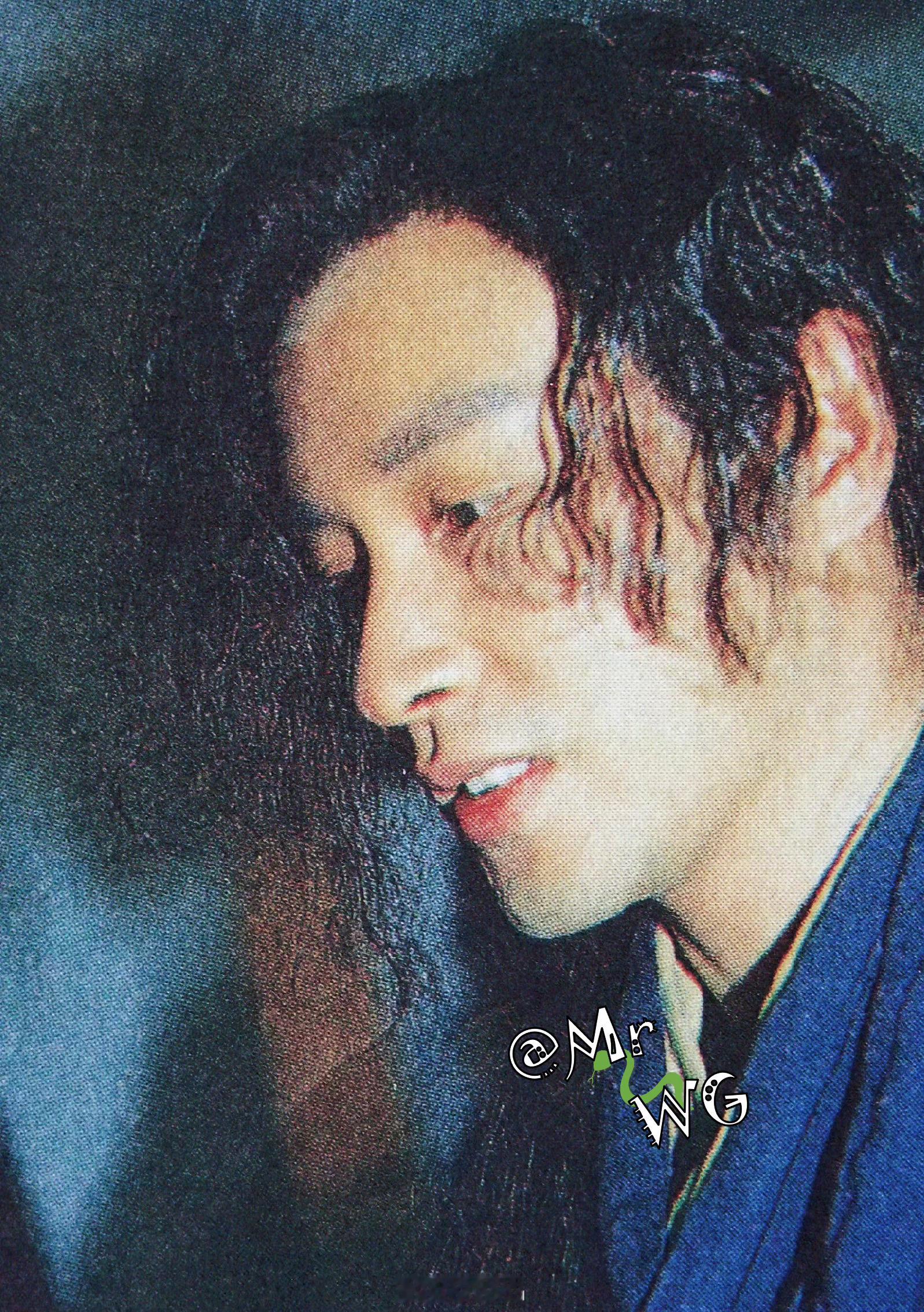 张国荣独家扫描 最浪漫不羁的帅气“泡面头”——1993年【白发魔女传】香港首映会