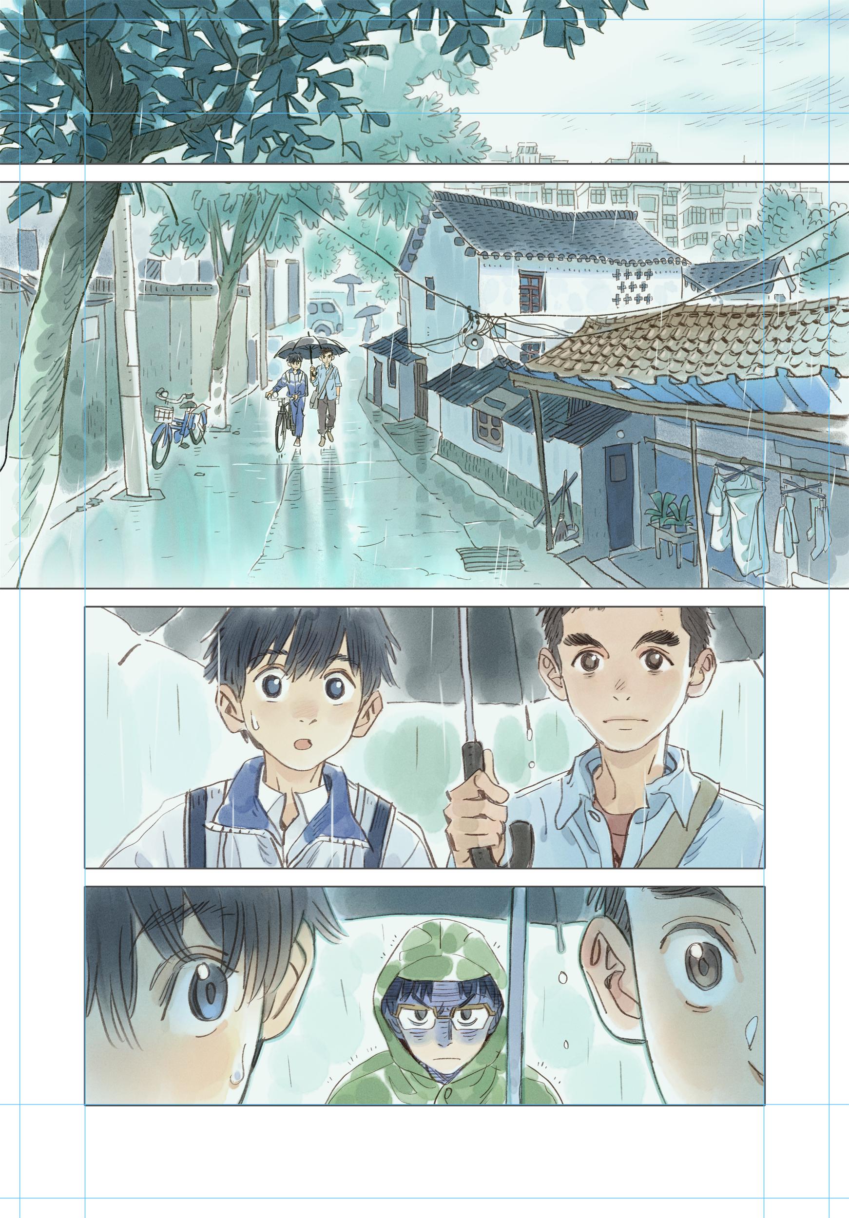我的漫画原稿。《印刻流年》第24章的一些去字画稿。 最近更新少了，没摸...