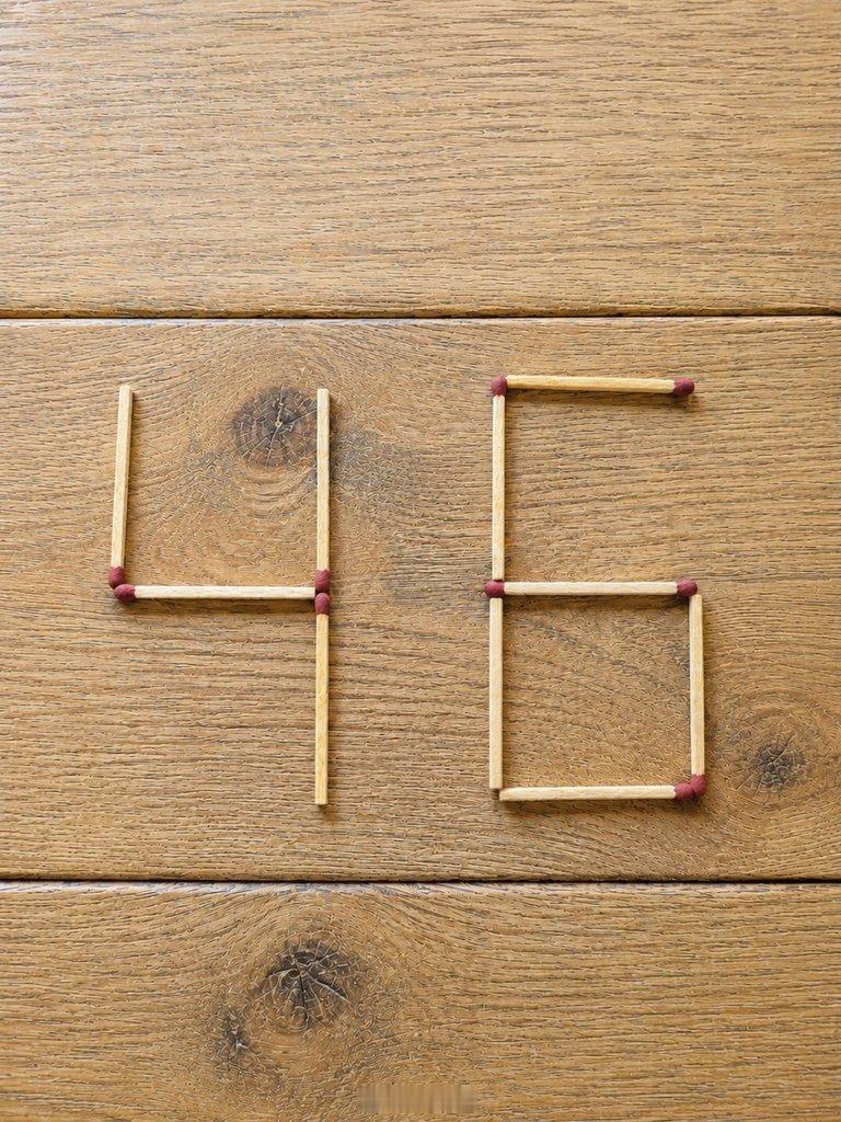 请告诉我，如果只移动一根火柴，能将数字从 46 变得更大吗？那个数字是多少？海外