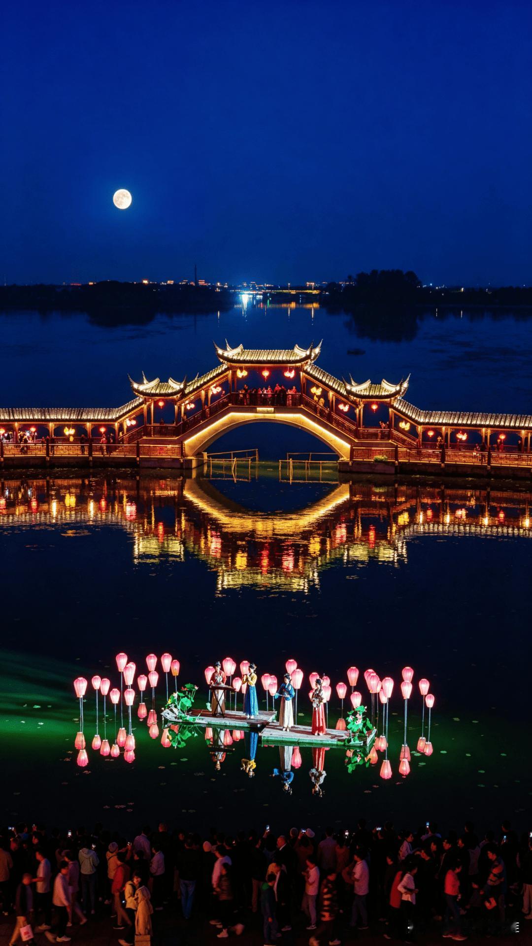 昆山锦溪古镇“莲桥夜拾”，江南的夜，原来这么雅

你要是觉得看烟花太闹腾，喜欢那