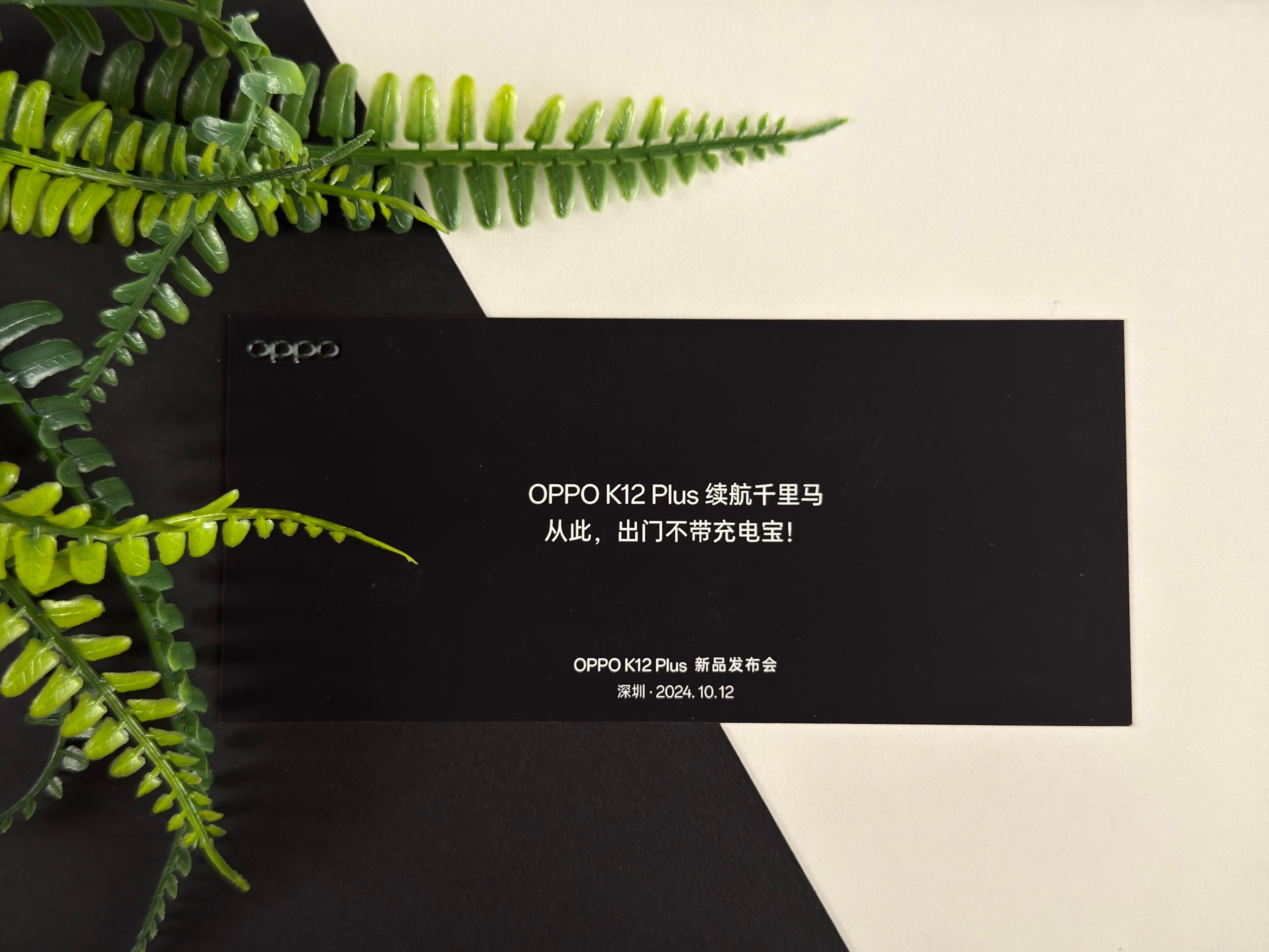 收到#OPPO K12 Plus#发布会邀请函，居然是一个“超长续航杯”？有意思