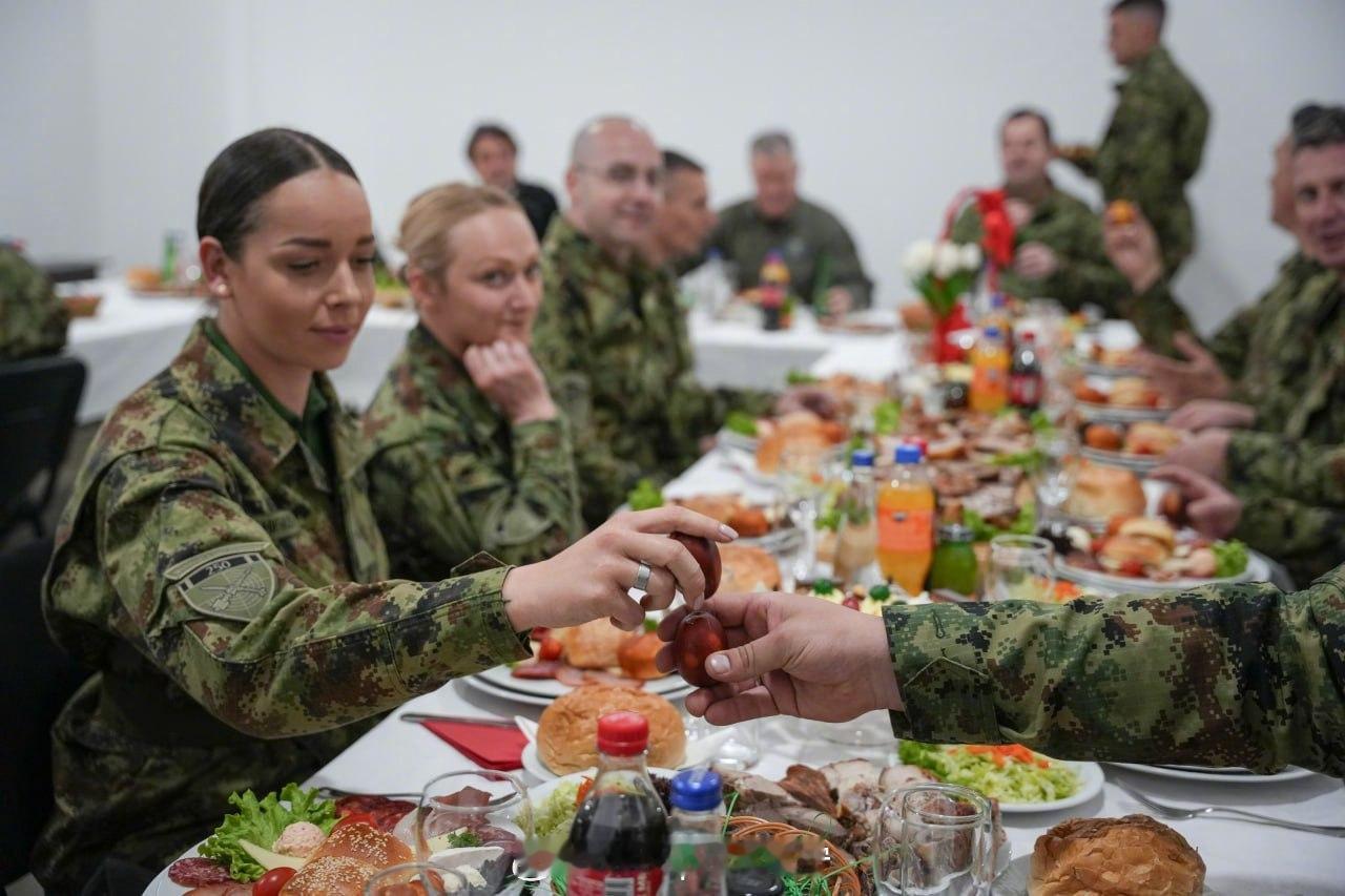 中国军贸走出去 塞尔维亚陆军第250防空导弹部队庆祝东正教复活节 