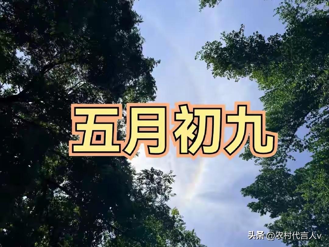 今日五月初九，牢记“3忌2注意”，老传统并非迷信，记得告诉家人
 
农历五月初九
