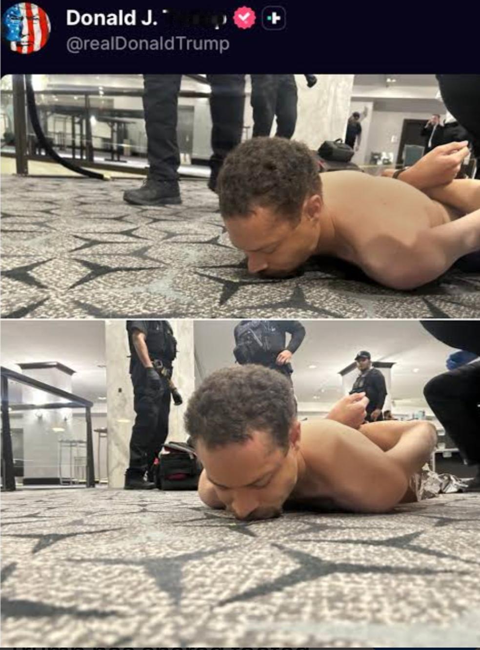 白宫记者晚宴发生枪击事件，最神奇的一幕：

枪响后，特勤局竟然先保护万斯撤离，特