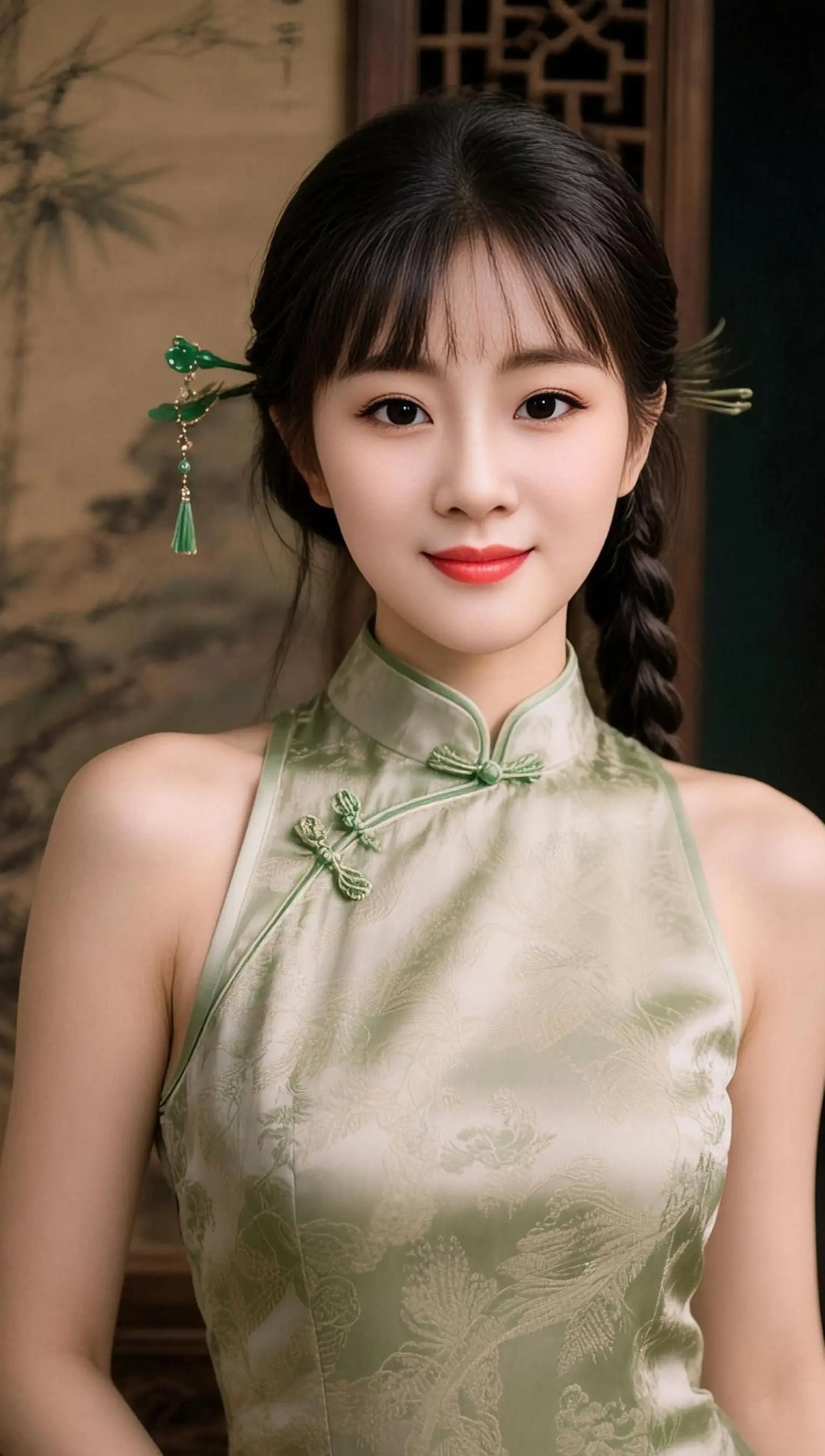 AI中式旗袍照 随变ai随便玩