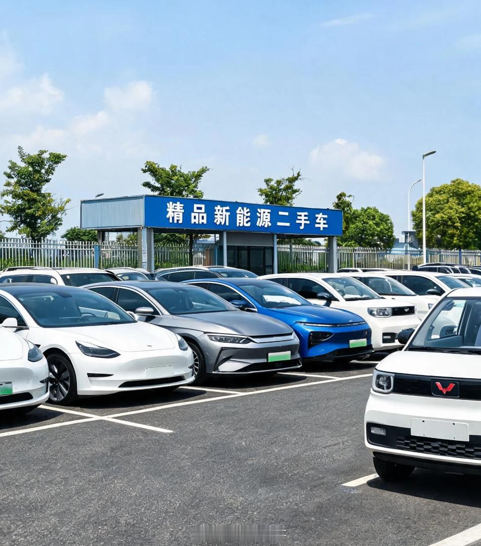 二手车新能源车越来越火[不愧是你]二手价位买电车，如果续航够、配置高、用车成本低