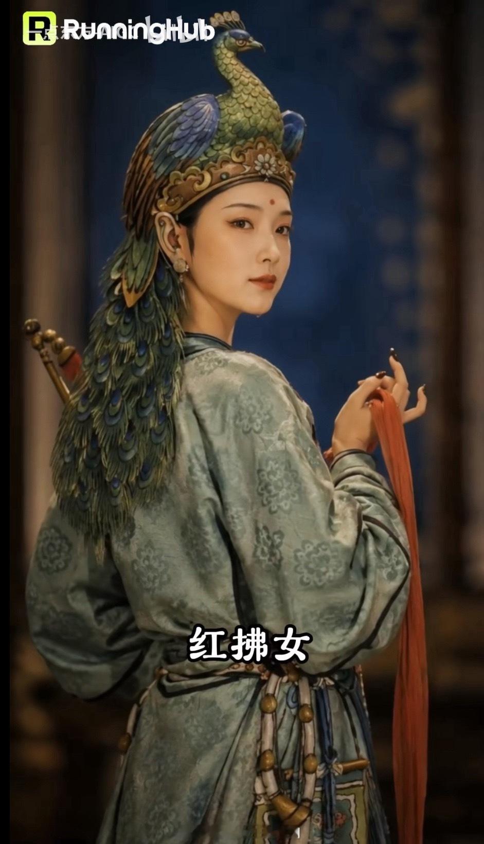AI搞的孔雀帽好可爱 ​​​