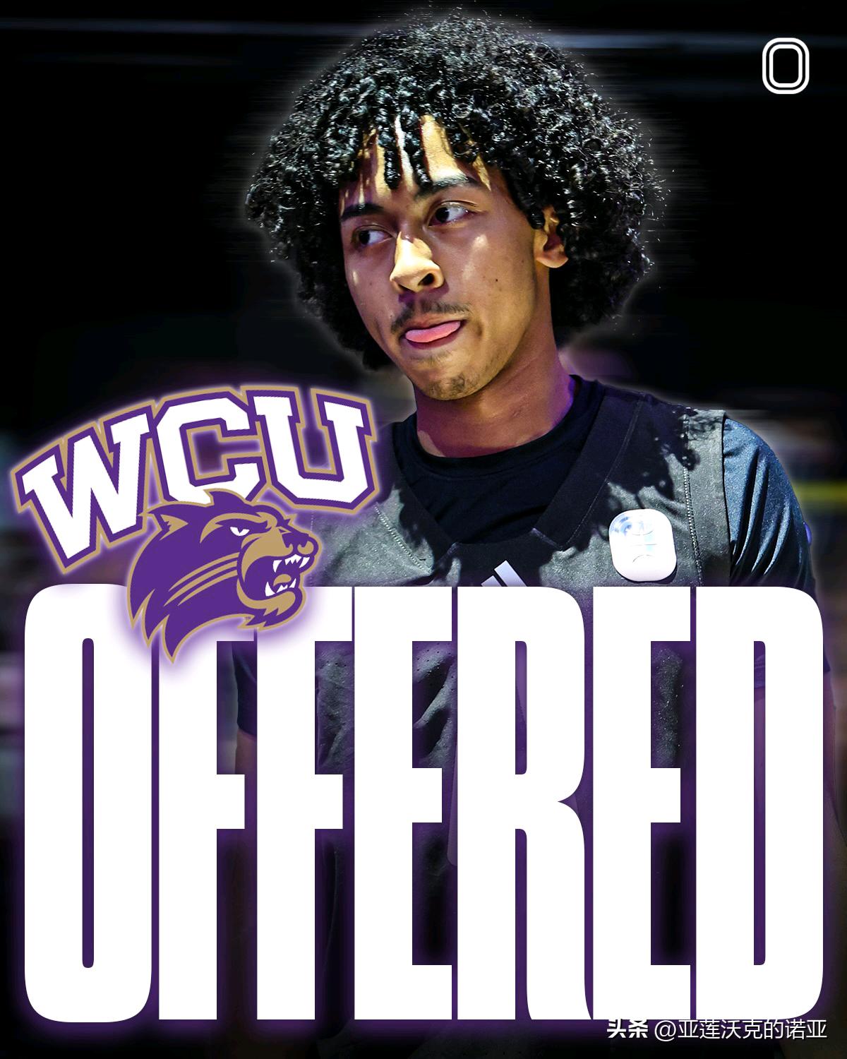 朱正Jacob Zhu透露收到来自西卡罗来纳大学Western Carolina