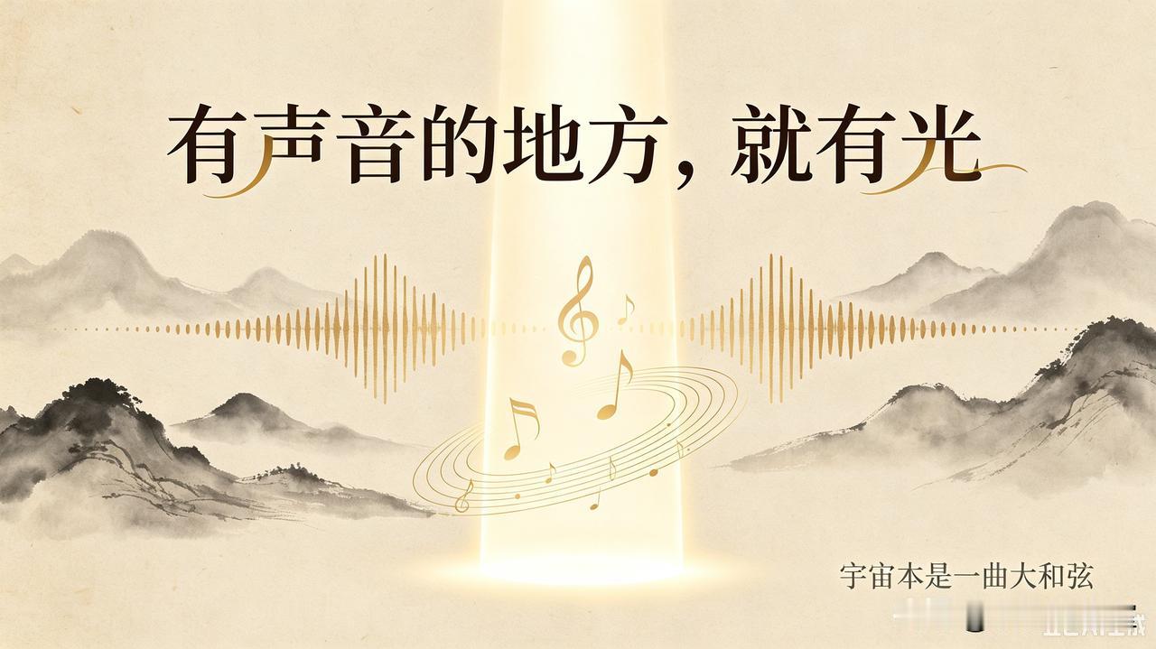 只要你能发出声音，你的光明就会显现
 
宇宙本是一曲大和弦。
 
天地运转、星河