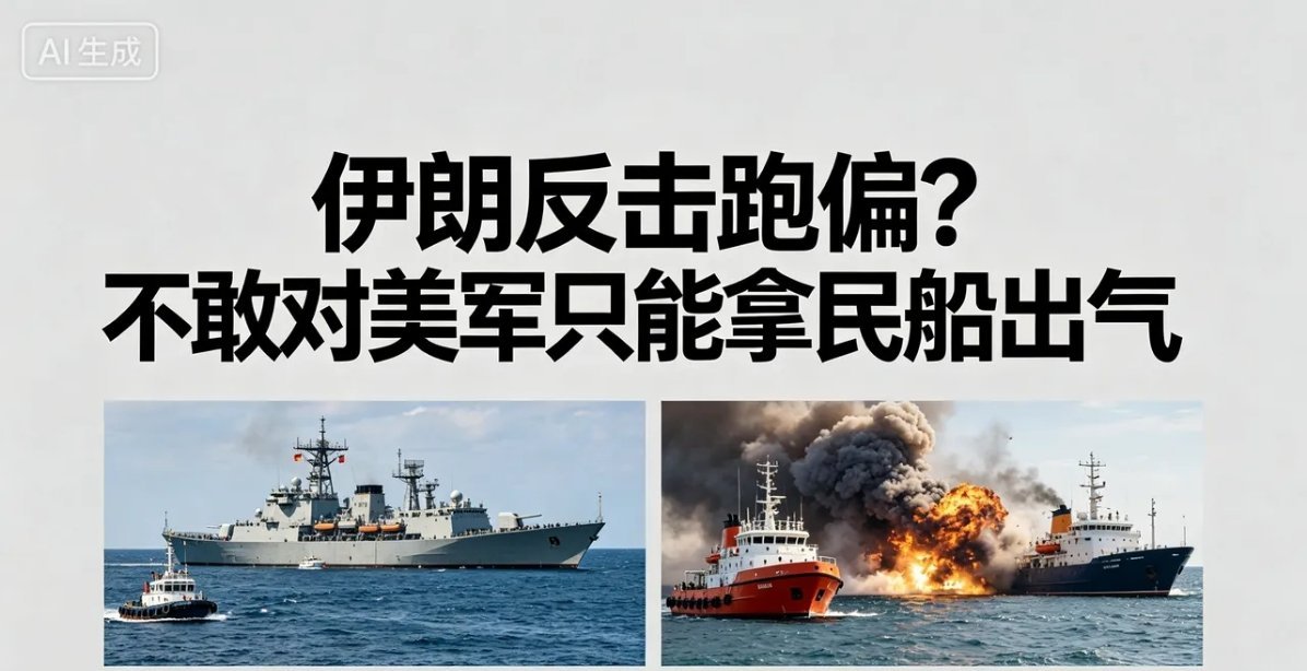 伊朗所谓的反击彻底露怯！面对美军的封锁，伊朗革命卫队压根不敢正面硬碰，反倒把矛头