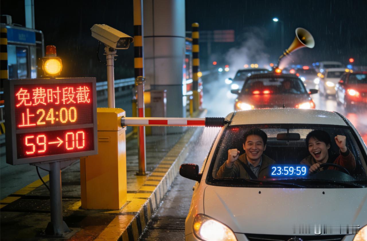 大年初七凌晨的收费站，那一幕幕“压哨绝杀”或“遗憾止步”，恰是现代人在规则与时间