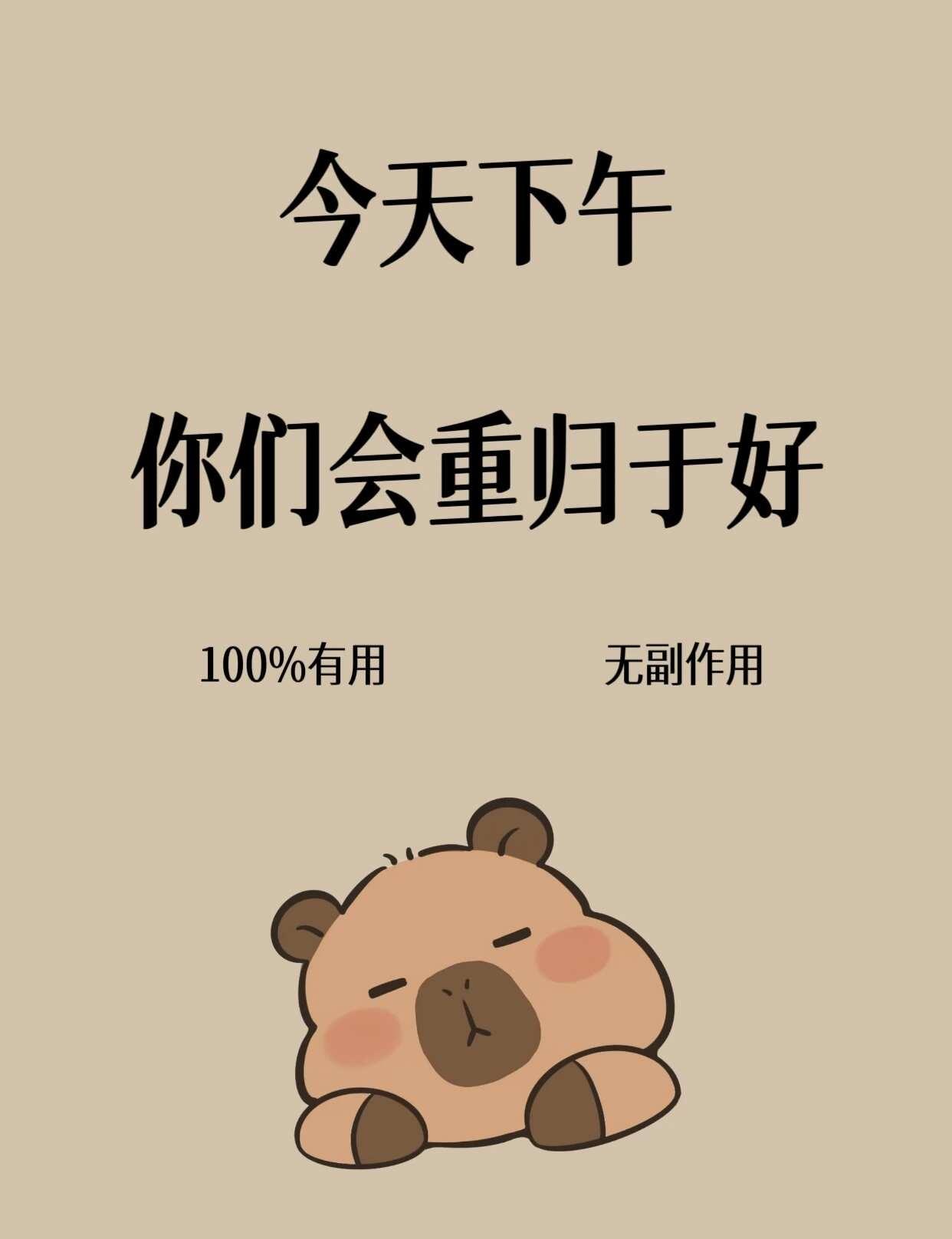 再信一下卡皮巴拉吧。
我们轻提老铜壶，都在和圈圈铜纹私语。铜纹是铜壶的骨，凝在厚