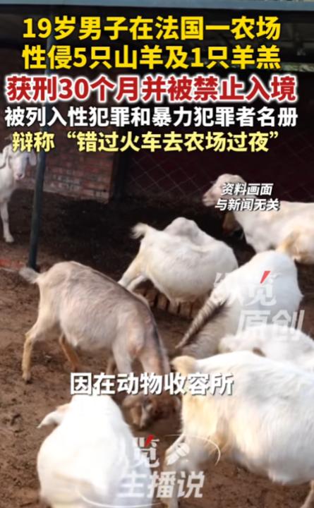 “没救了！”6月24日报道，法国，一男子比较变态，他的欲望无处发泄，竟潜入一所农