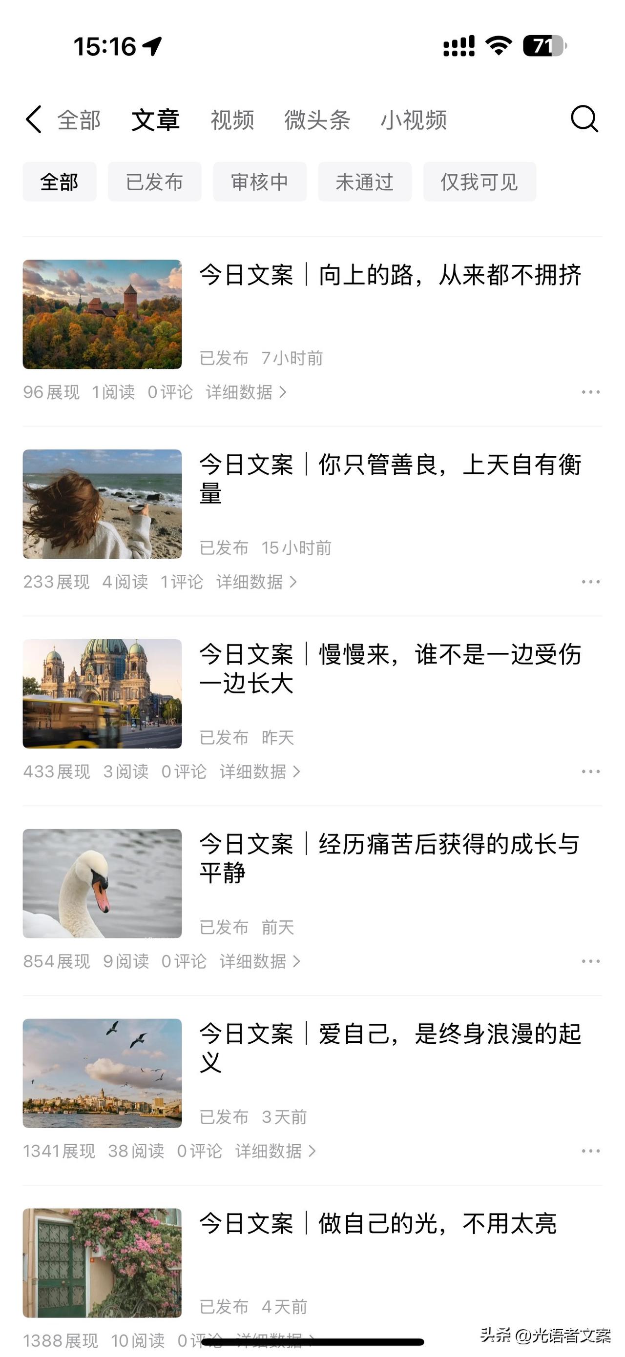 真的坚持不下去了，平均阅读量10都没有，是不是只有我这么失败