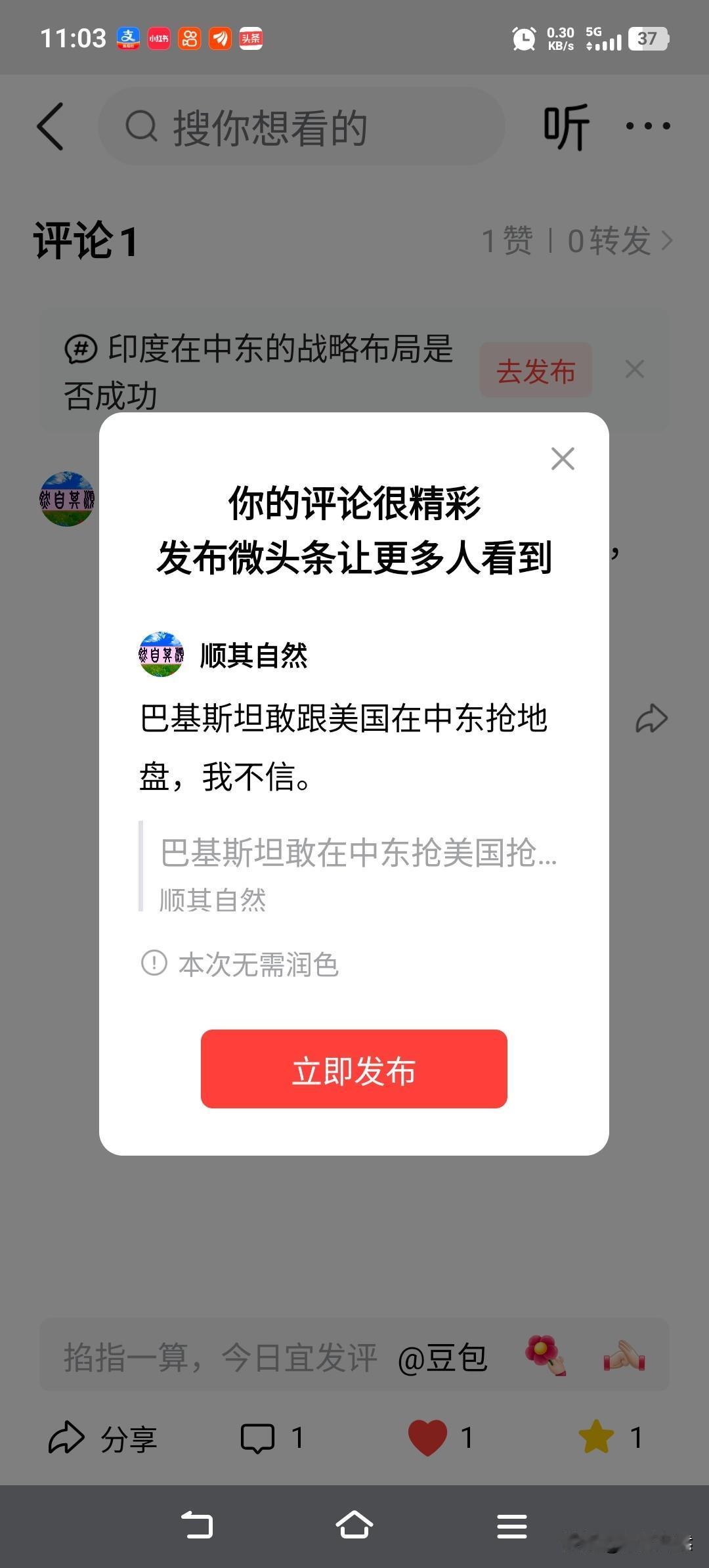 巴基斯坦敢跟美国在中东抢地盘，我不信。