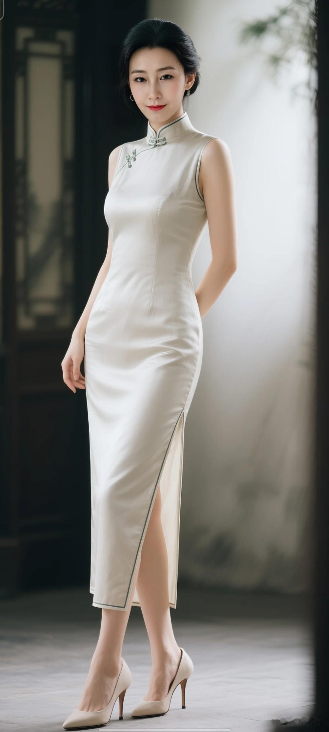 女生穿旗袍可以有多好看?旗袍 旗袍秀东方美人 江南风旗袍照 
大家感觉中式长款旗