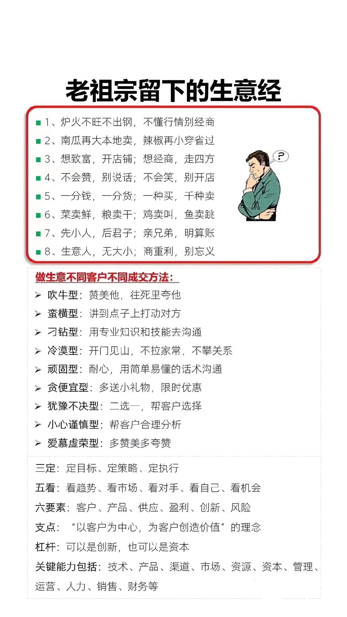 学习老祖宗留下来的东西，要学会提炼，

炉火不旺不出钢，不懂行情别经商。

多么