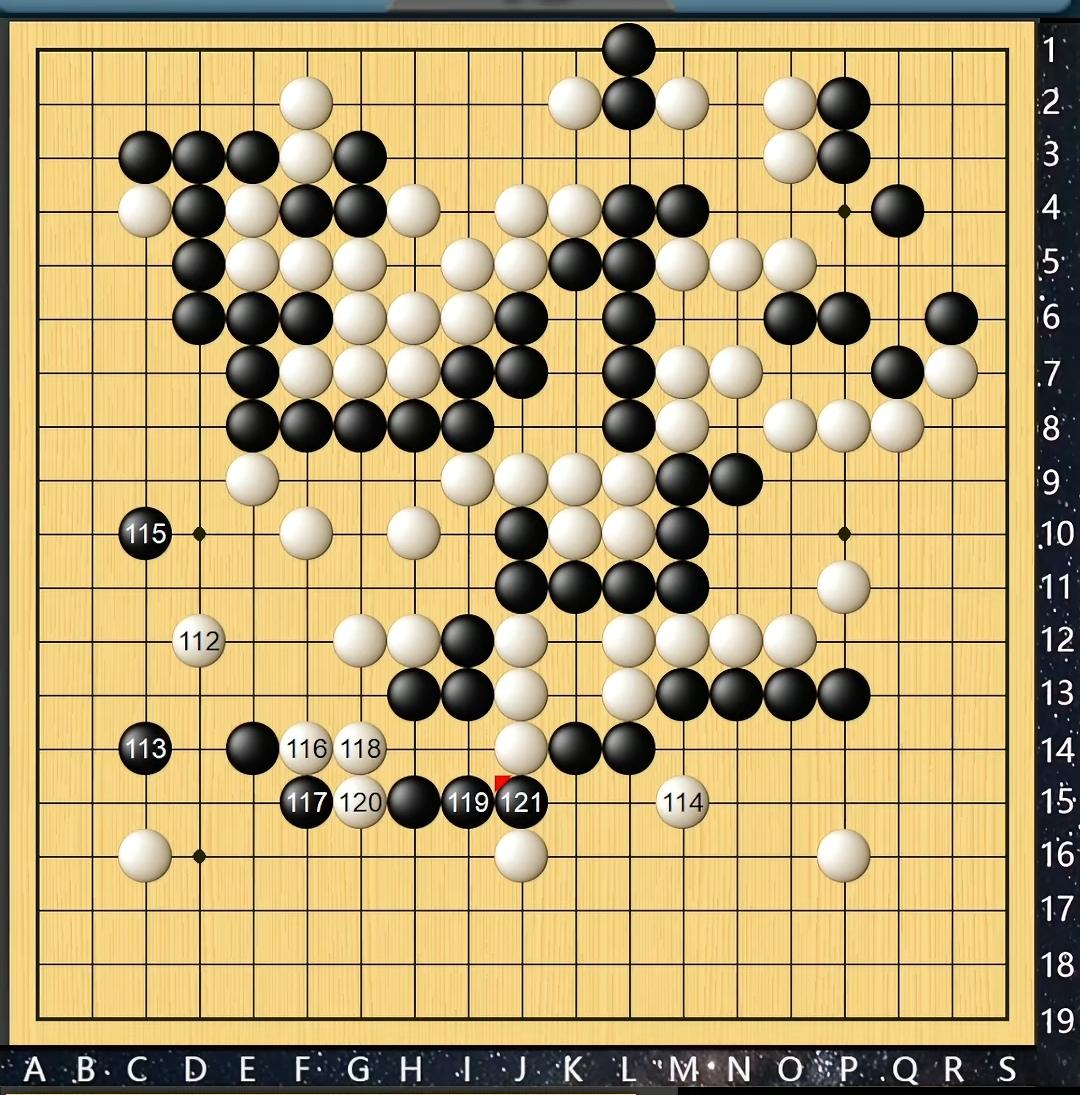 刀光剑影    零封对手

第二十届倡棋杯中国围棋锦标赛半决赛，辜梓豪九段执白对