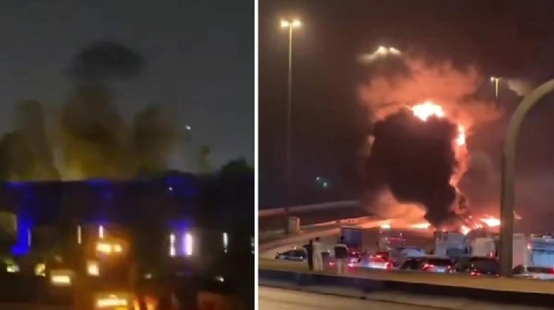 当地时间3日，沙特阿拉伯首都利雅德（Riyadh）的美国大使馆爆炸后起火。两位消