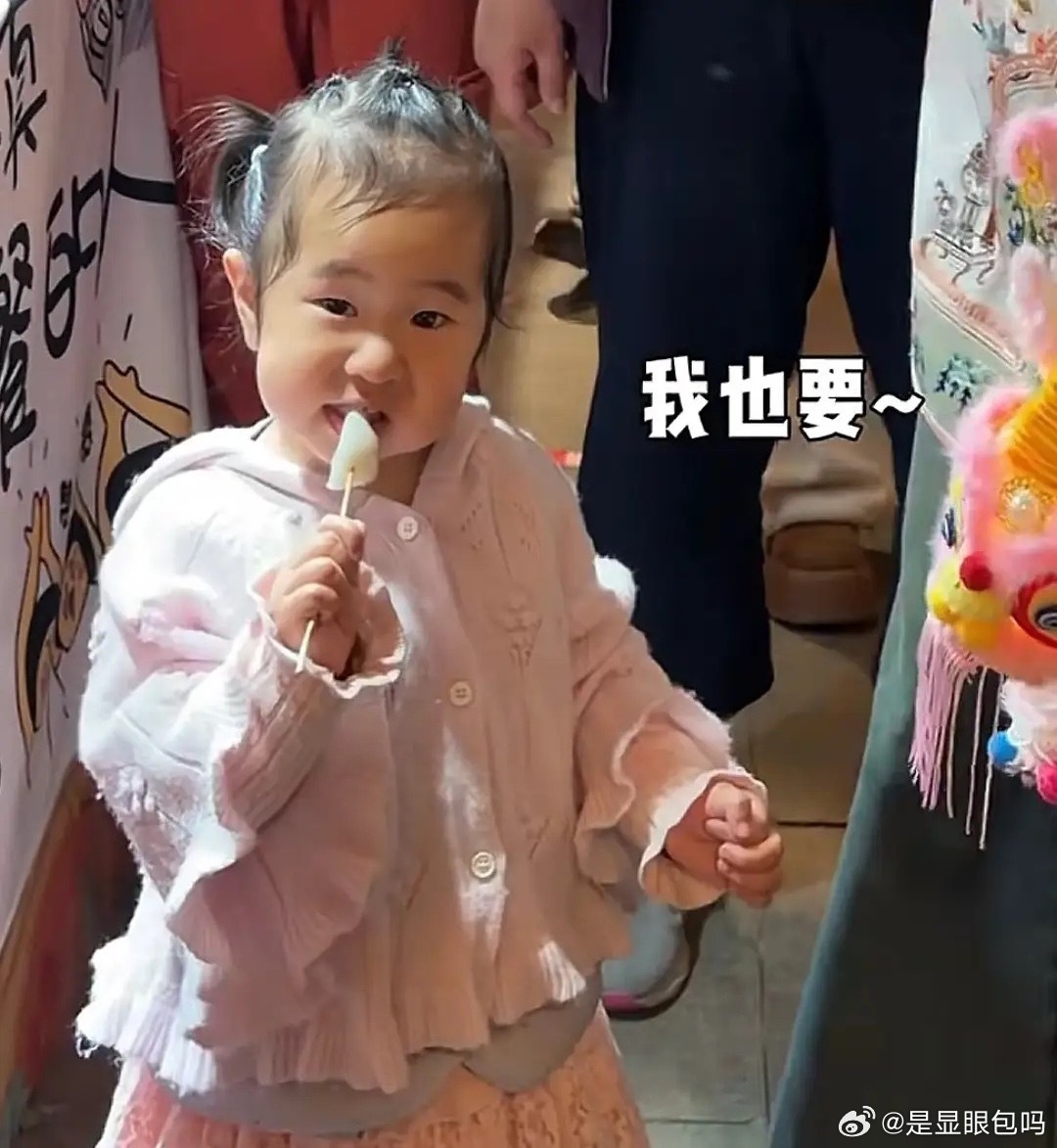 张纪中开车带老婆和4个孩子去西溪，17个月小女儿一看就和老爹一个模子刻出来的，小