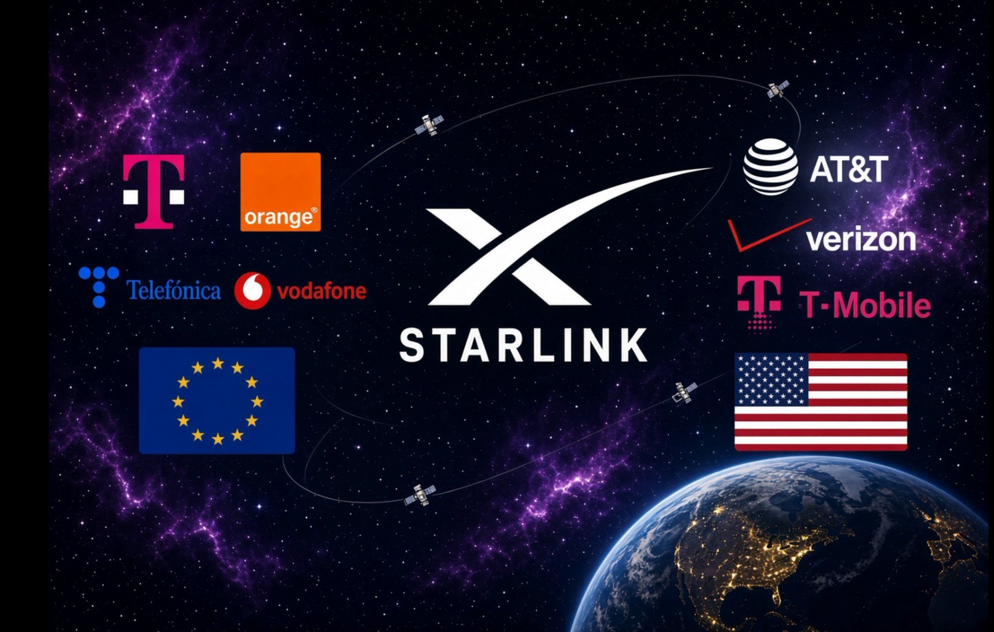 欧洲多家电信运营商联手，向Starlink Mobile发起挑战。Deutsch