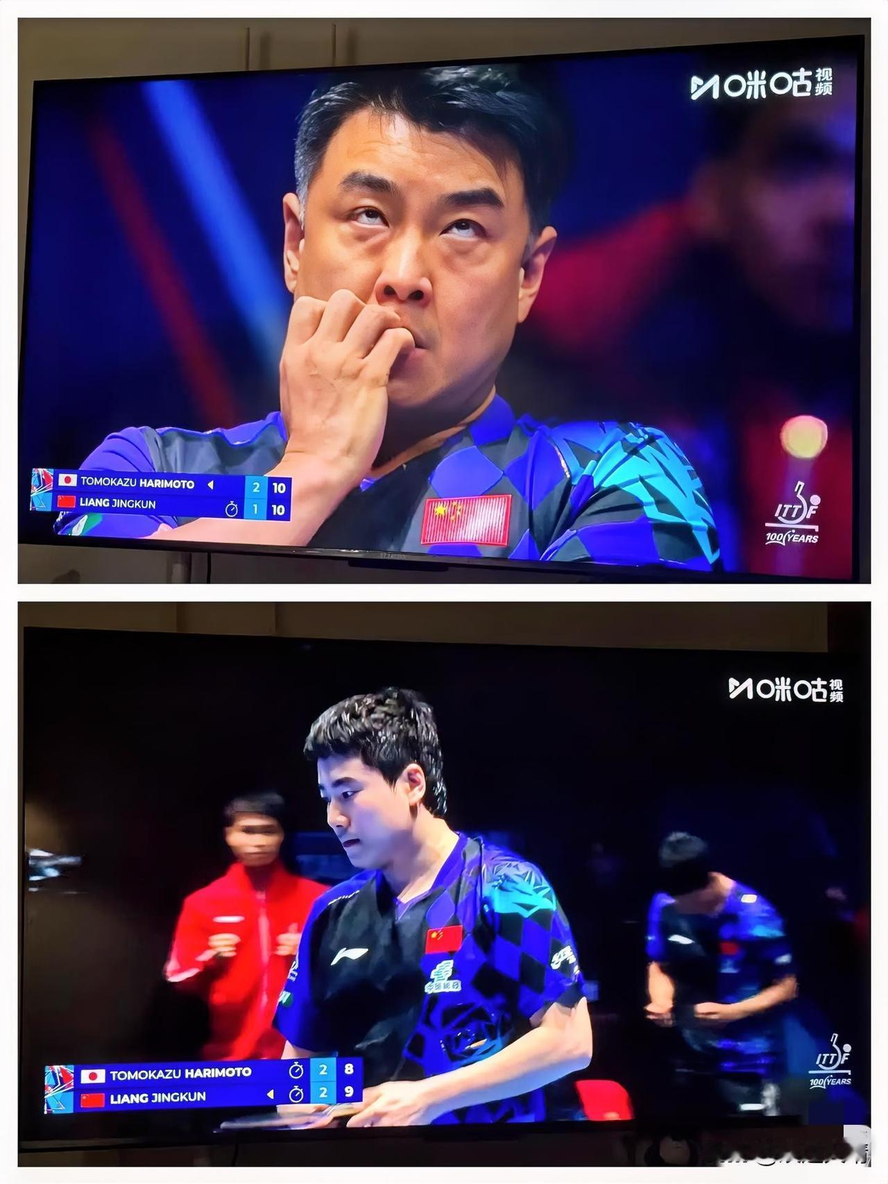 张本智和现在估计肠子都悔青了，
他千不该万不该，
不该在决胜局，自己大比分8:3