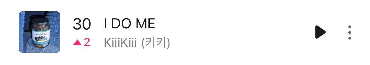 【Theqoo】KiiiKiii上升至Melon日榜第30位，稞妹继续冲冲冲！k