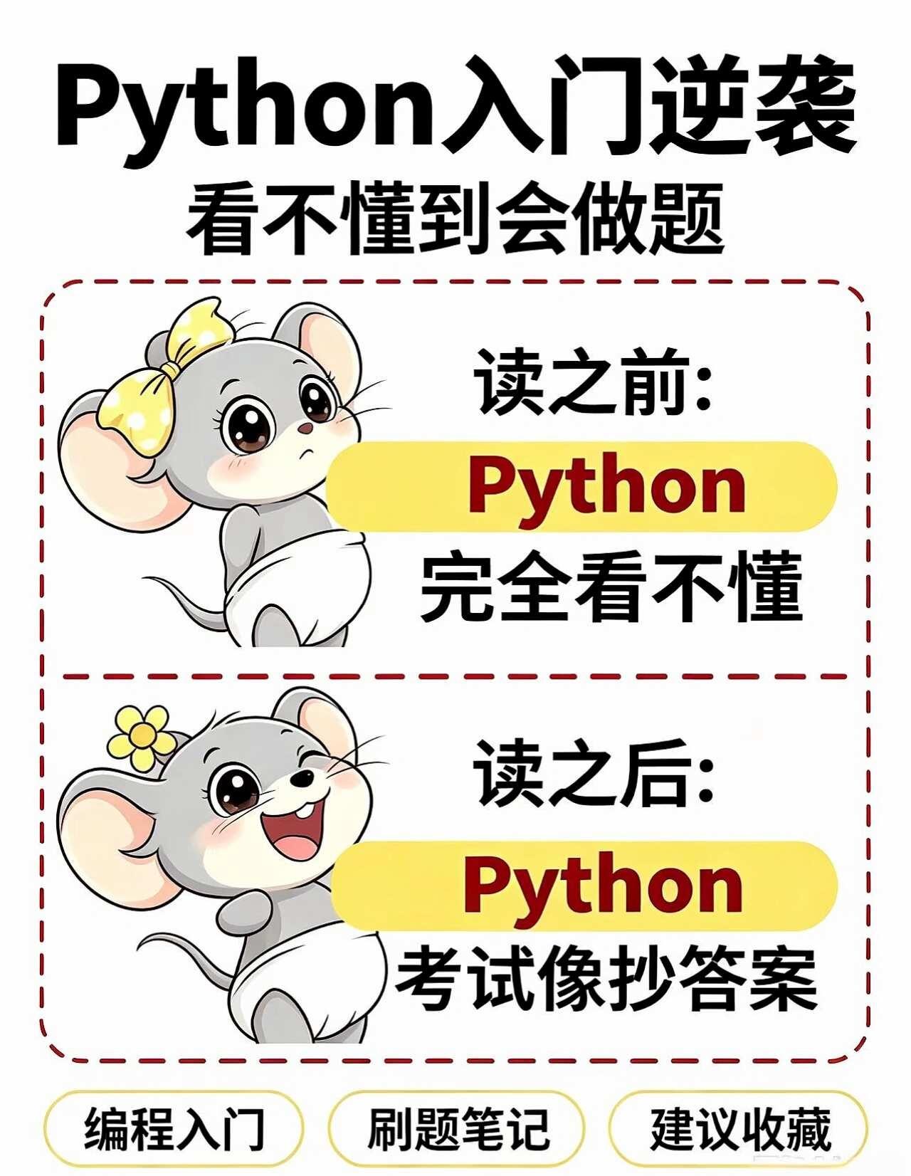 🔥谁懂啊！Python学明白真的像抄答案📕
计算机大学生准大一新生干货分享暑