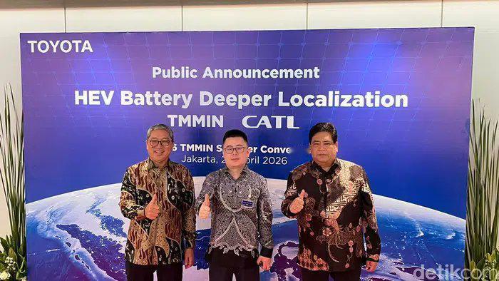 最近丰田联合宁德时代，在印尼投了大约7600万美元做电池本地化，主要面向混动和电