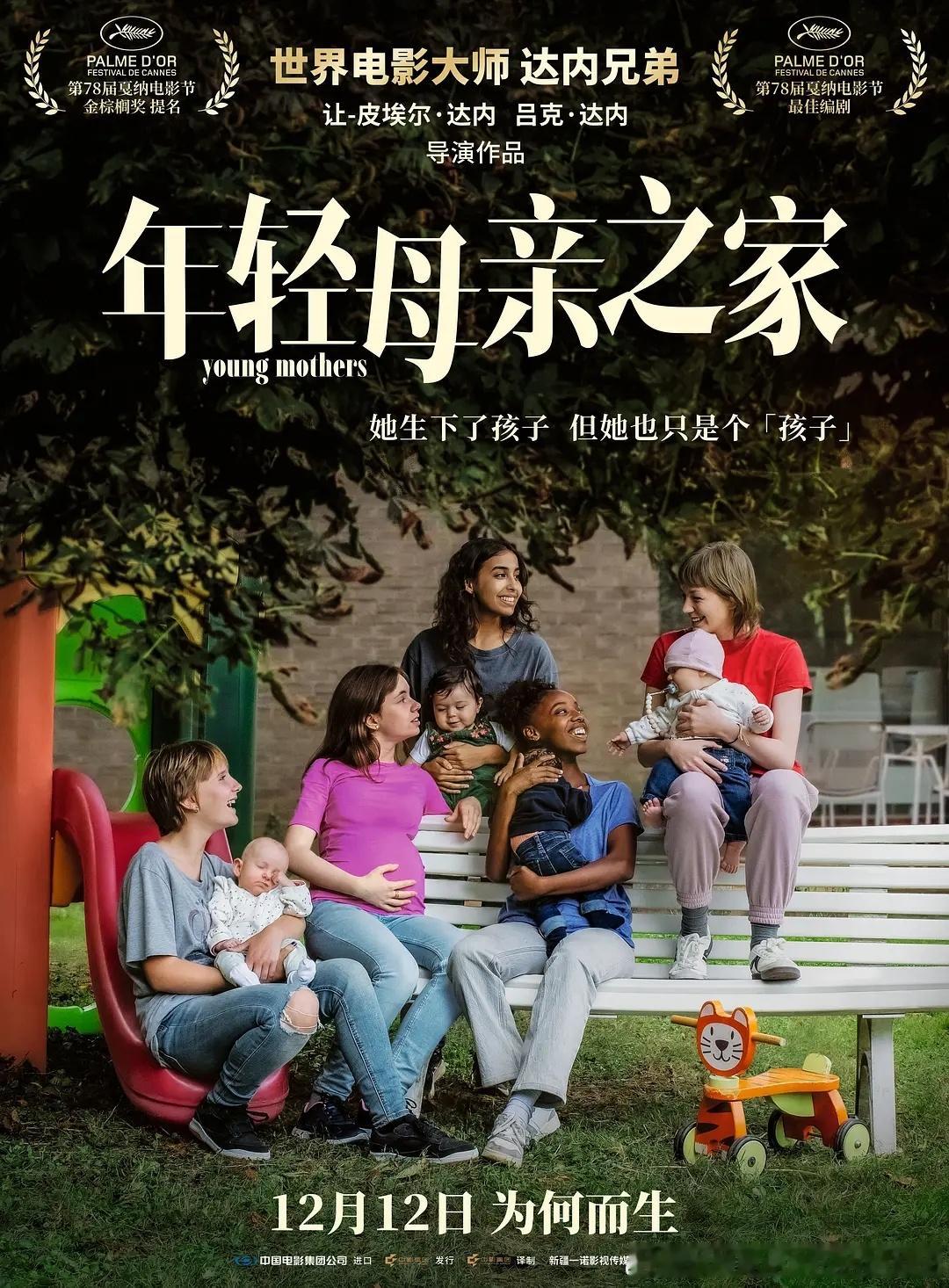 本周上映2部电影！12.12年轻母亲之家（戛纳电影节主竞赛入围）1212-12.