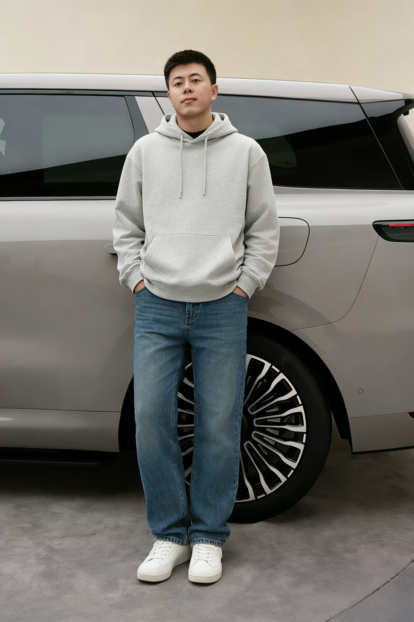 图1是，我帮他AI了一下，得到图2-3，怎么样，是不是得提升衣品