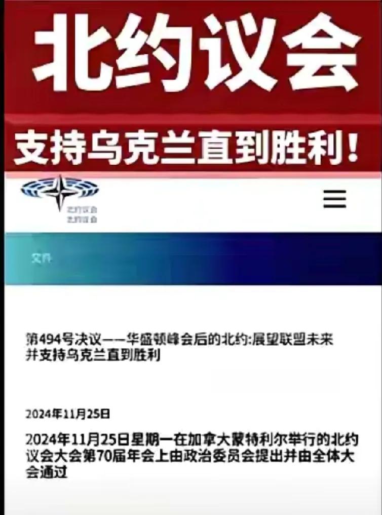 可耻！唯恐天下不乱！

近日，北约会议做出了“支持乌克兰直到胜利”的决议，完全是