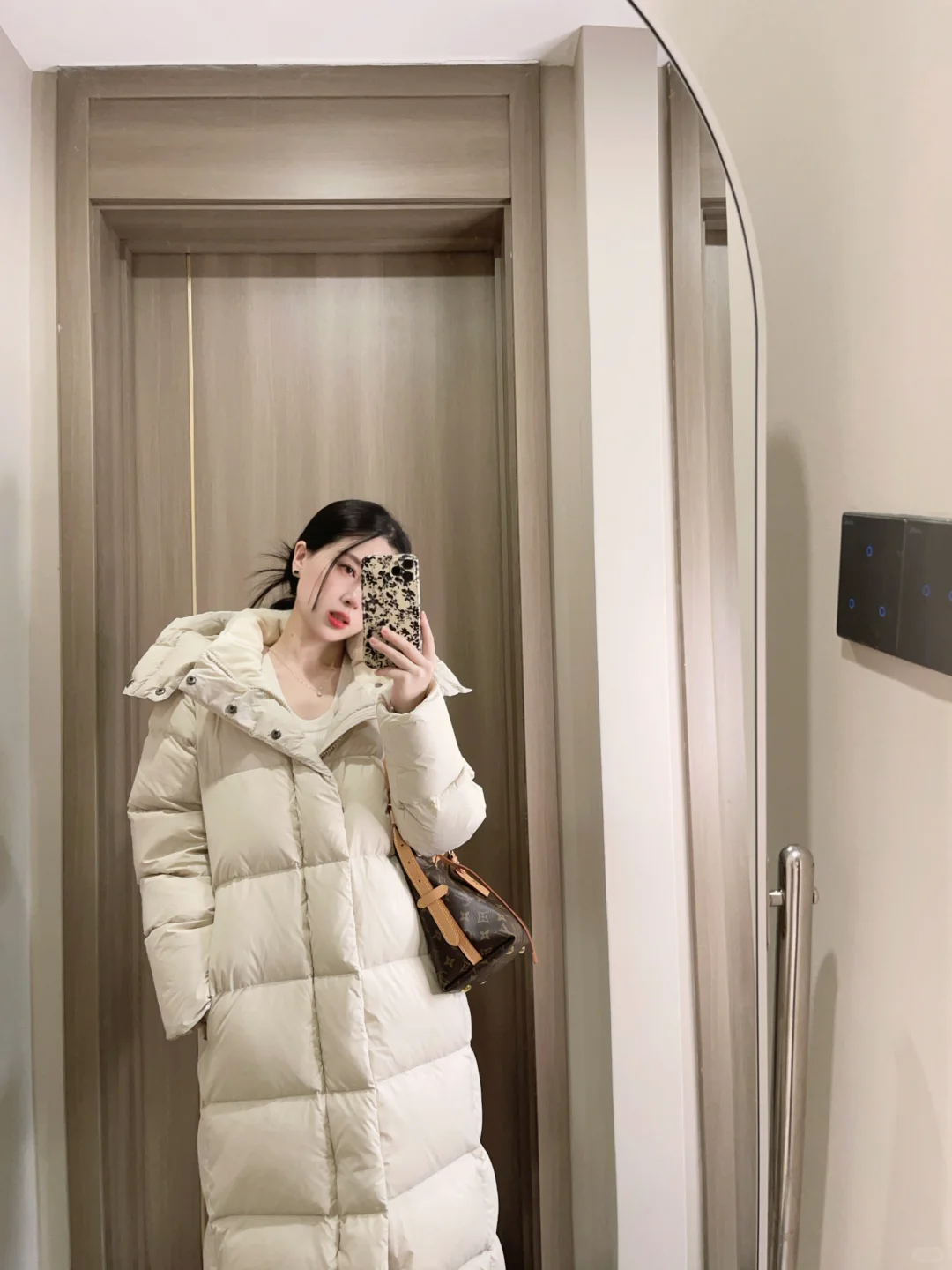 真温柔显白的一件羽绒服啊