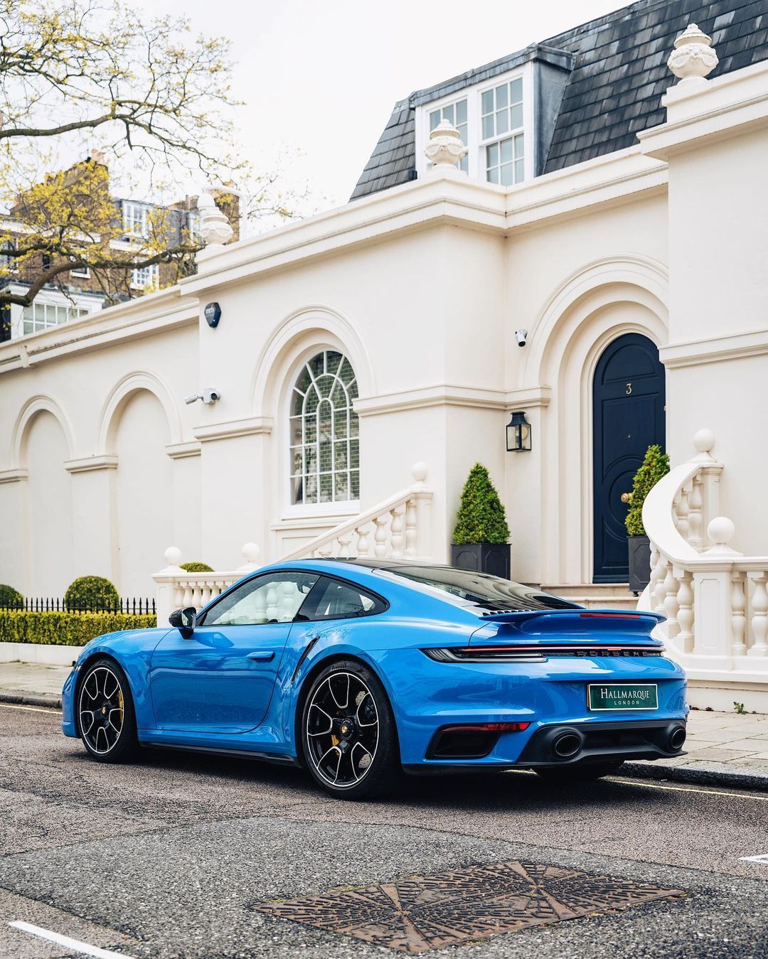 保时捷 911 Turbo S（鲨鱼蓝）#保时捷##保时捷911# (📸：Tf