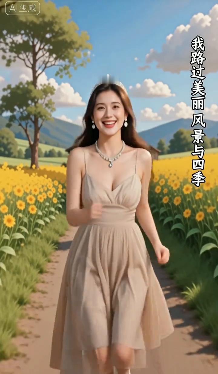 我要做那个最快乐的自己，就这样把所有烦恼都抛弃。我路过美丽风景与四季，也许生活会