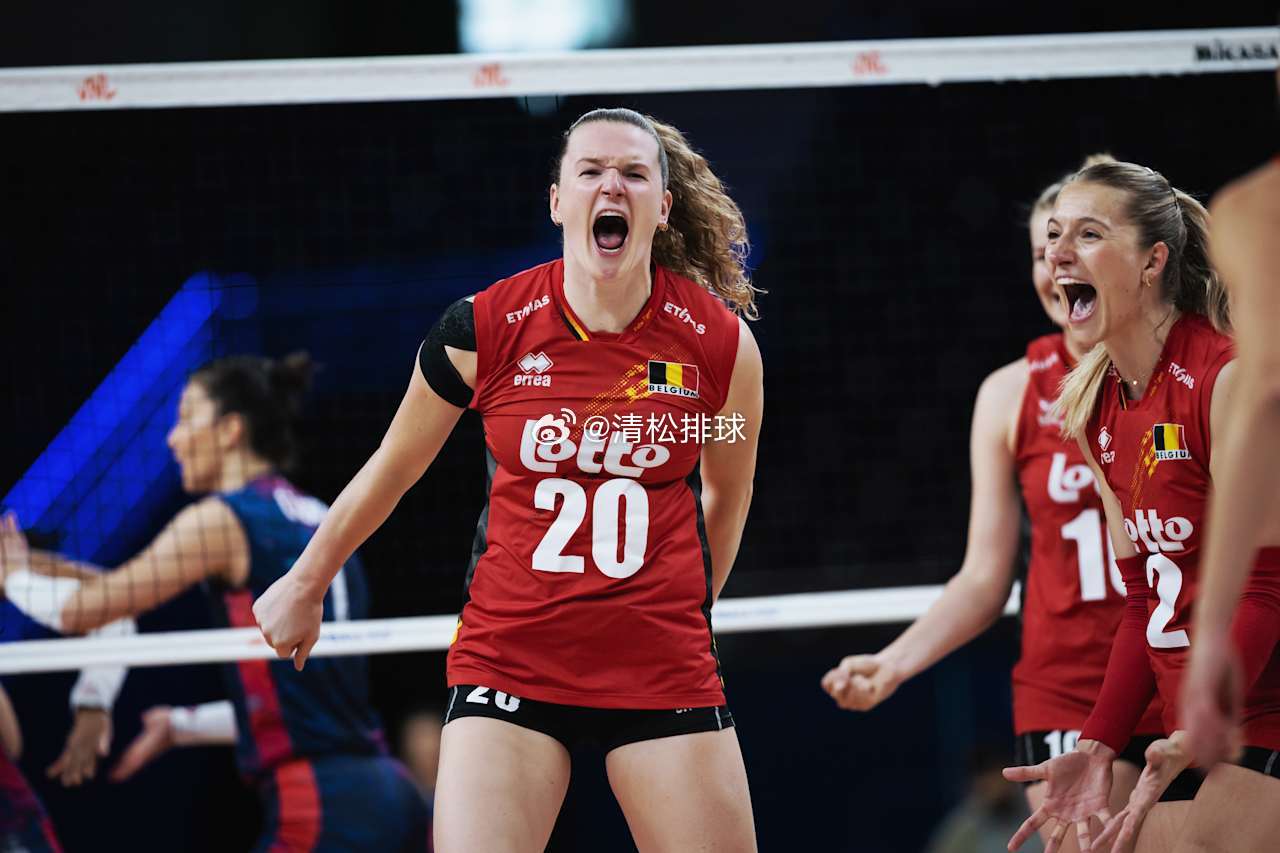 2026年世界女排联赛土耳其安卡拉站比利时女排vs法国女排第四局：25-18大比