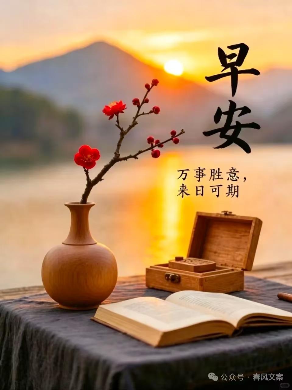 早上问候语集锦（132）

1.万物生长赖骄阳，心灵慰藉友相帮。光阴似箭情依旧，